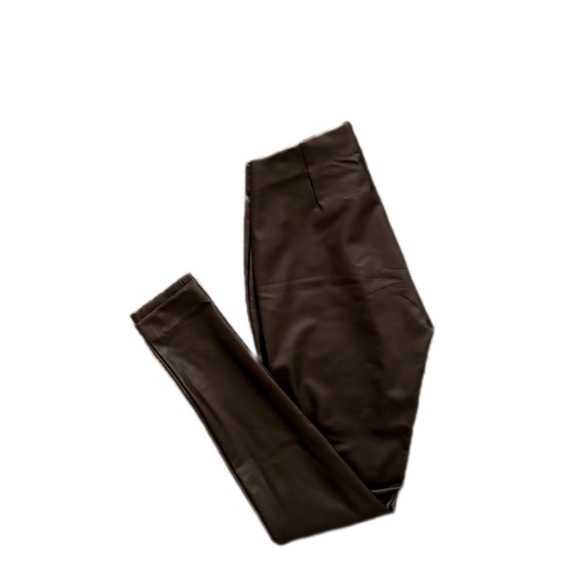 Women's Calvin Klein Black Faux Leather Pant Size XS - Picture 5 of 5